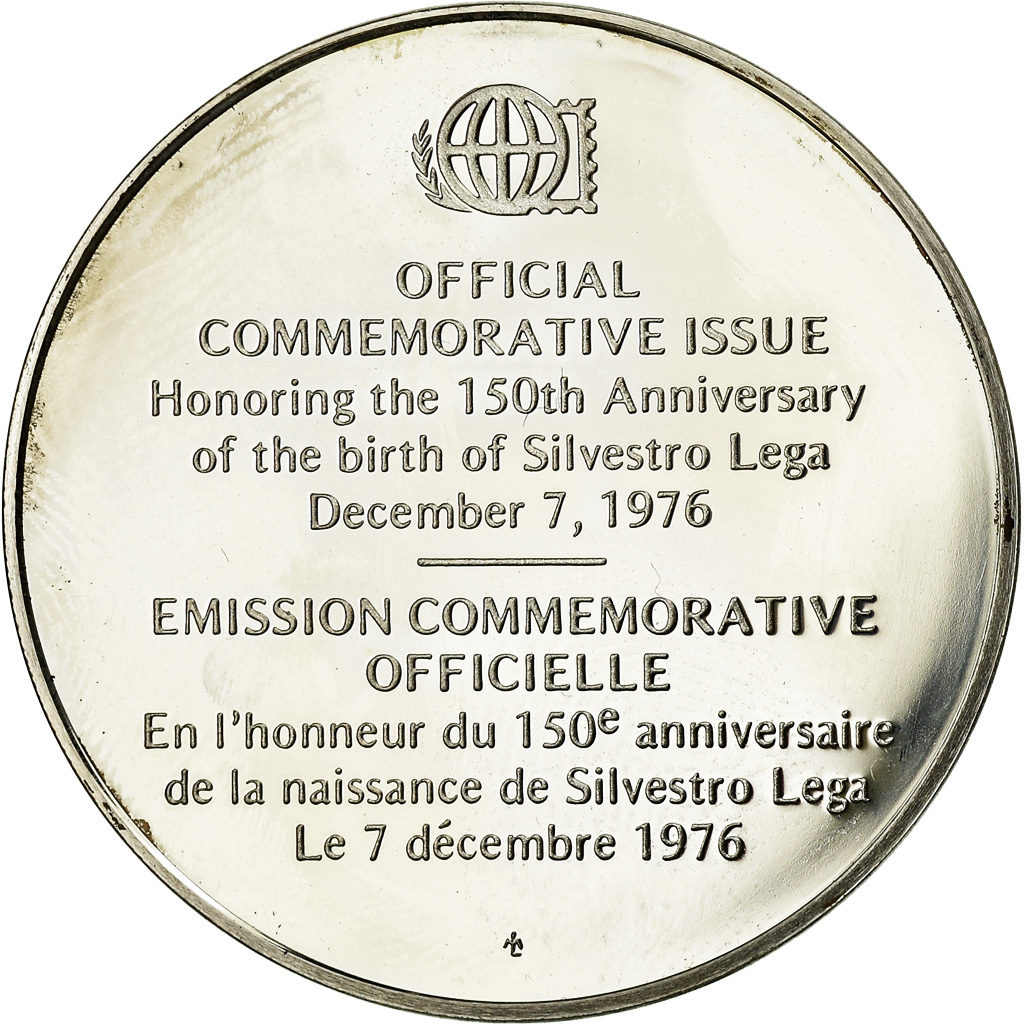 France, Medal, Peinture, 150ème Anniversaire de la Naissance de Lega, 1976
