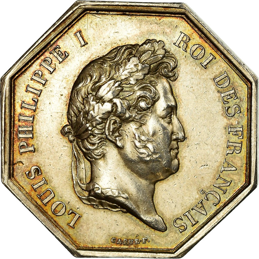 France, Token, Notaires de l'Arrondissement de Senlis, Oise, Louis Philippe I