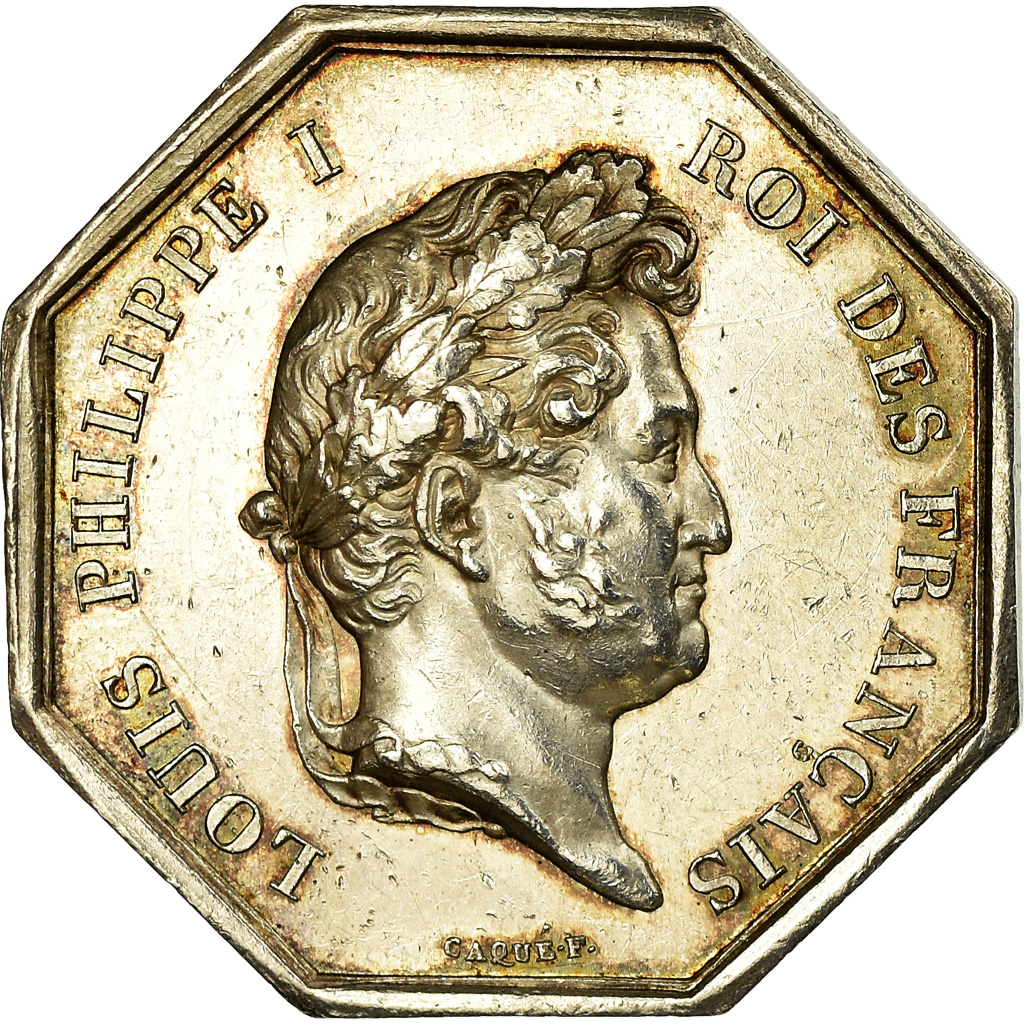 France, Token, Notaires de l'Arrondissement de Senlis, Oise, Louis Philippe I