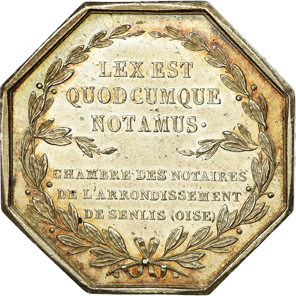 France, Token, Notaires de l'Arrondissement de Senlis, Oise, Louis Philippe I
