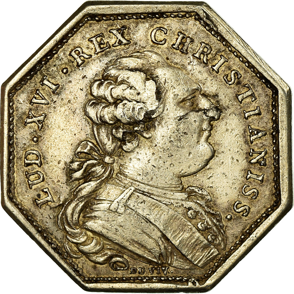 France, Token, Trésor Royal, Louis XVI, Duvivier, , Silver