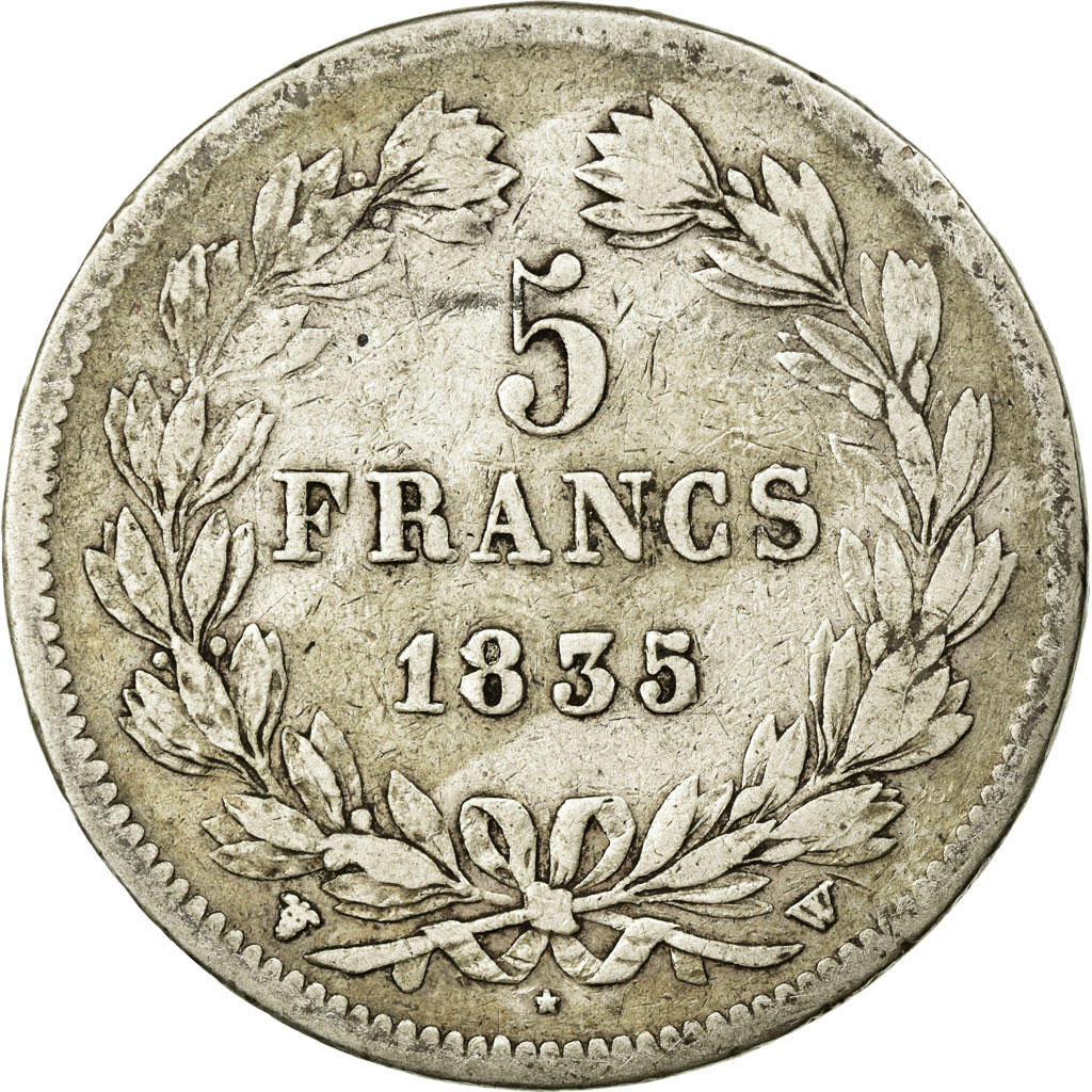 Coin, France, Louis-Philippe, 5 Francs, 1835, Lille, , Silver