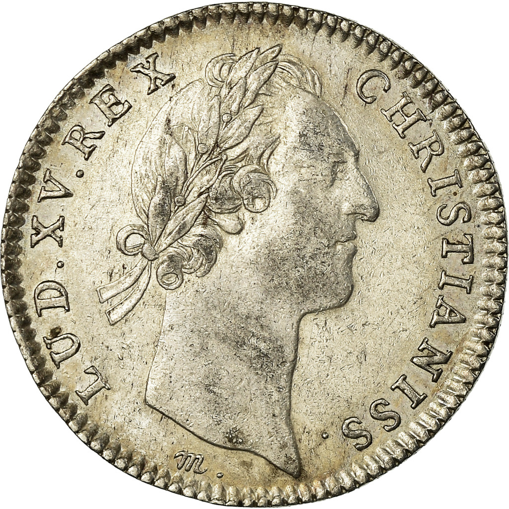 France, Token, Louis XV, Trésor Royal, History, 1756, , Silver
