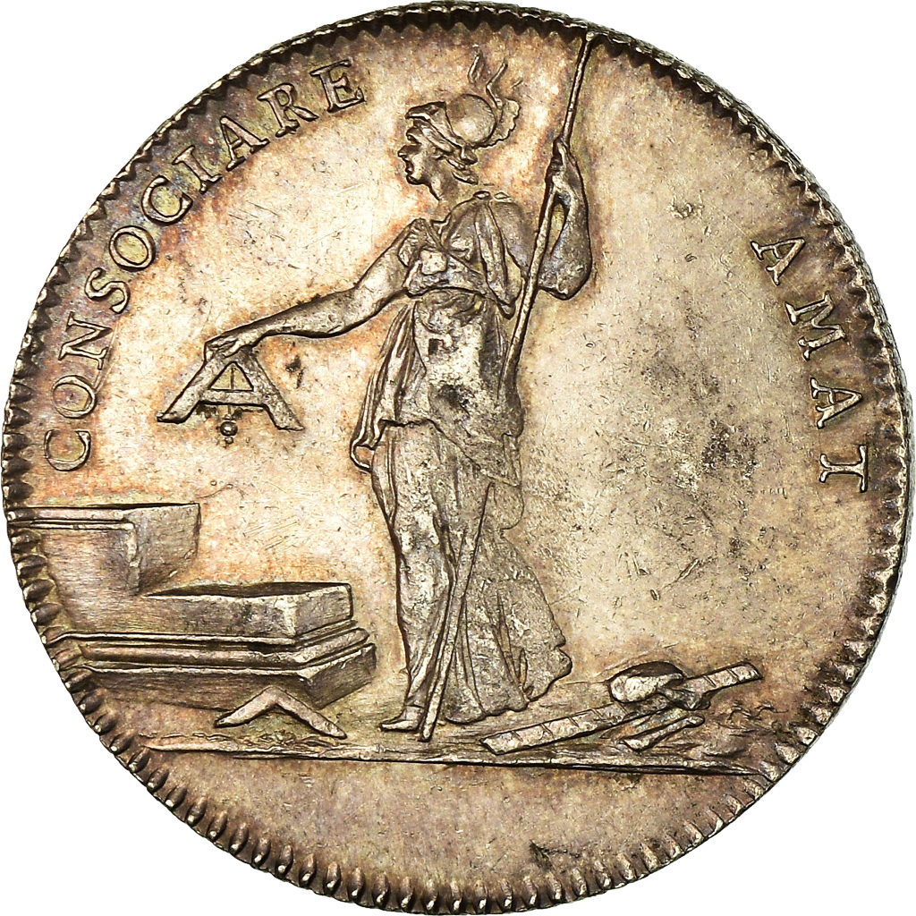 France, Token, Louis XVI, Franc-Maçonnerie, Loge les Amis de la Liberté