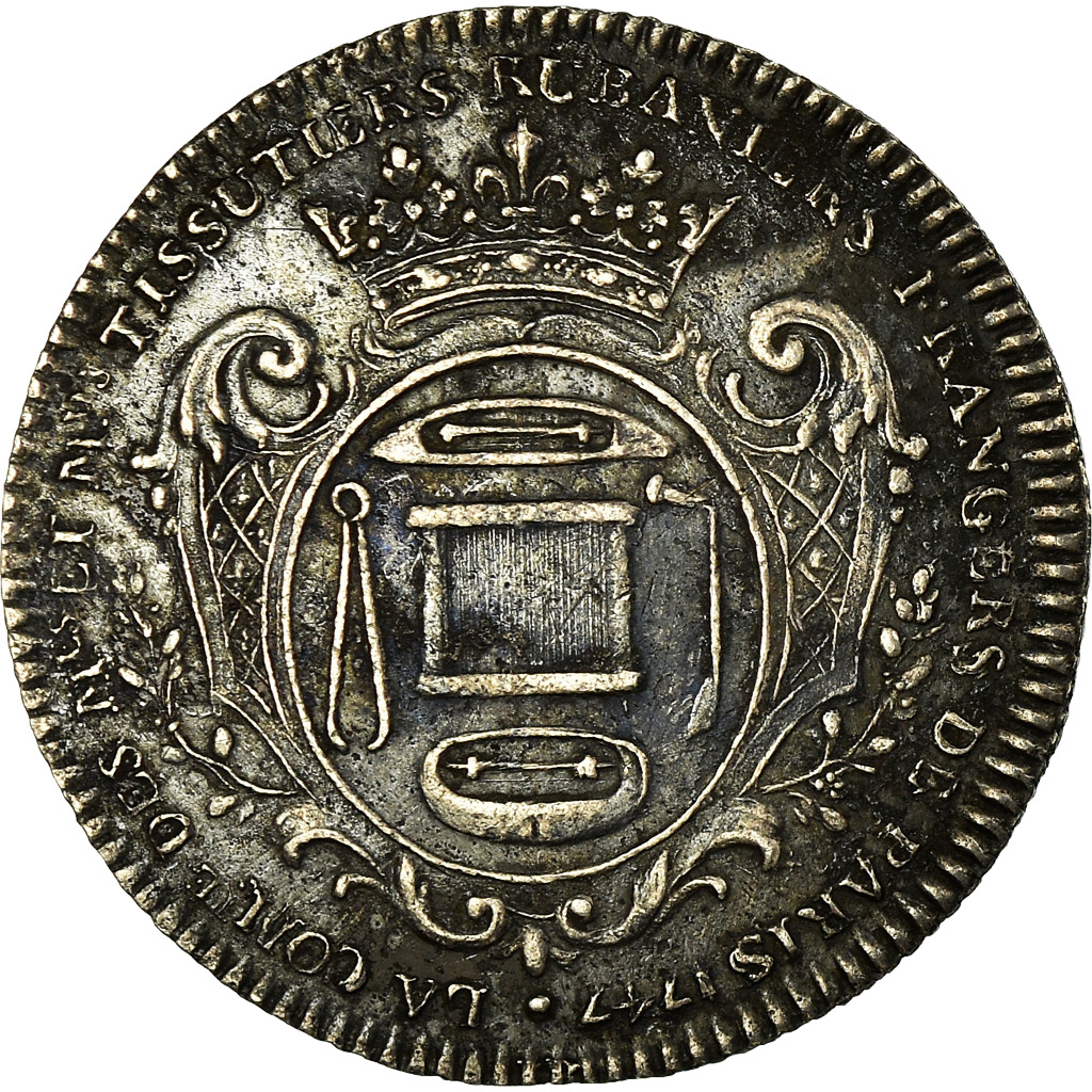 France, Token, Louis XV, Corporations, Tissutiers, Rubaniers et frangers