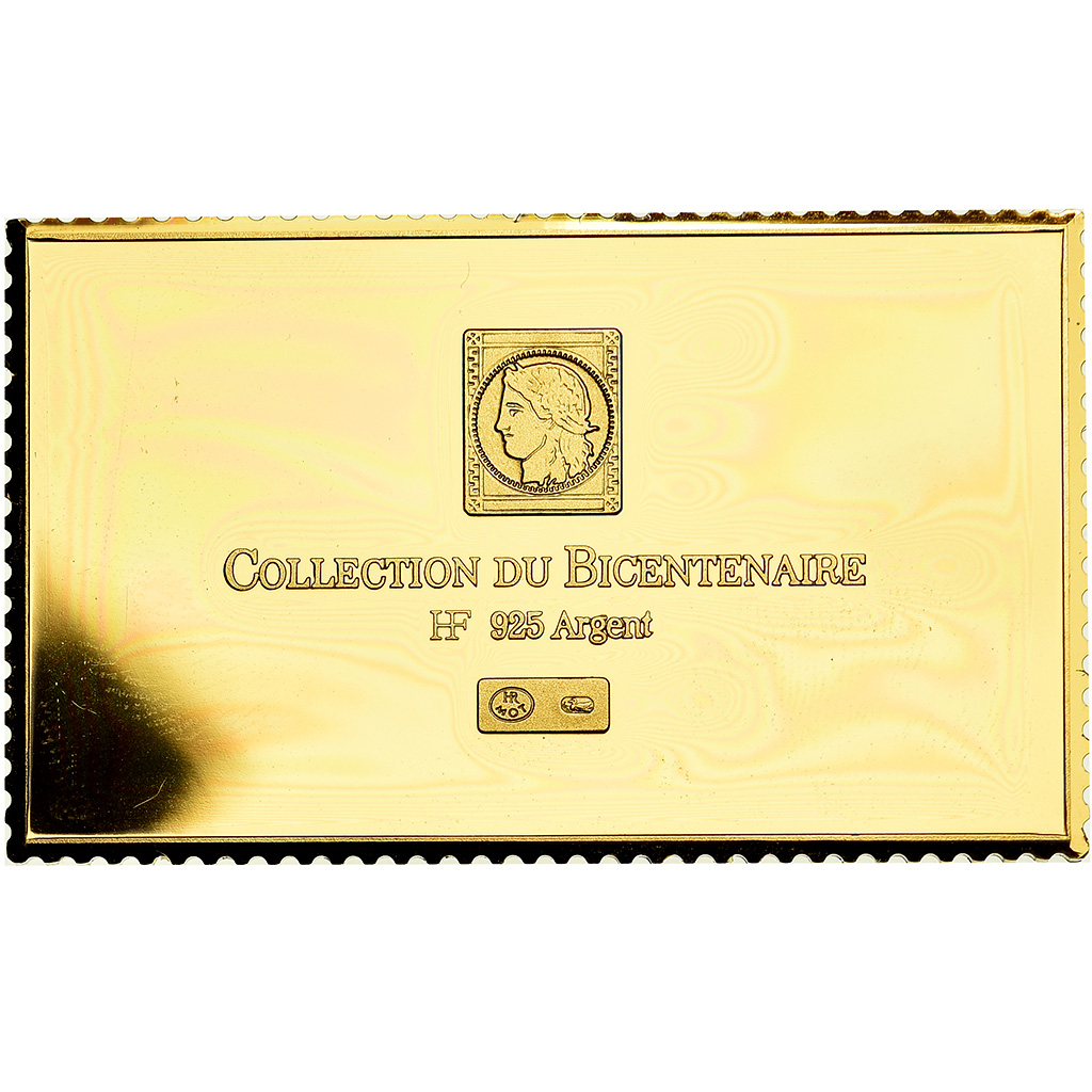 France, Medal, Timbre, Libération de Strasbourg, 2ème D.B, , Vermeil