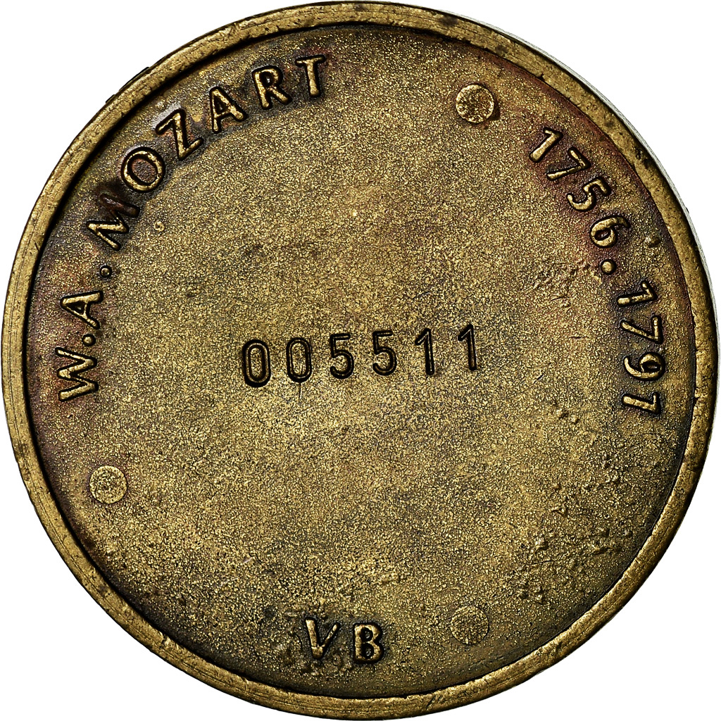 France, Medal, Musique, Mozart, Wien, , Bronze
