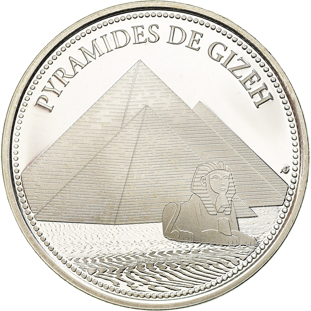 France, Medal, Les 7 Merveilles du Monde, Pyramides de Gizeh, Arts & Culture