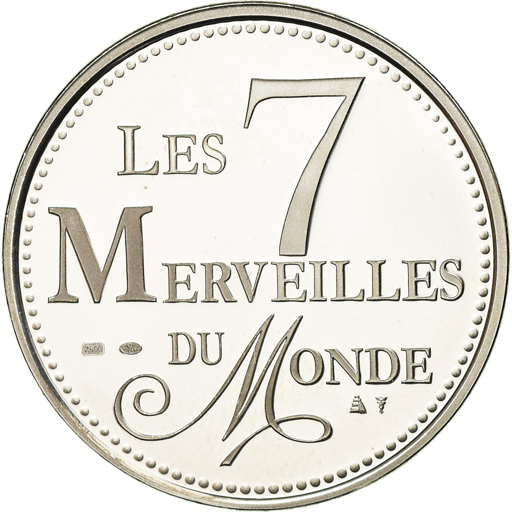 France, Medal, Les 7 Merveilles du Monde, Pyramides de Gizeh, Arts & Culture