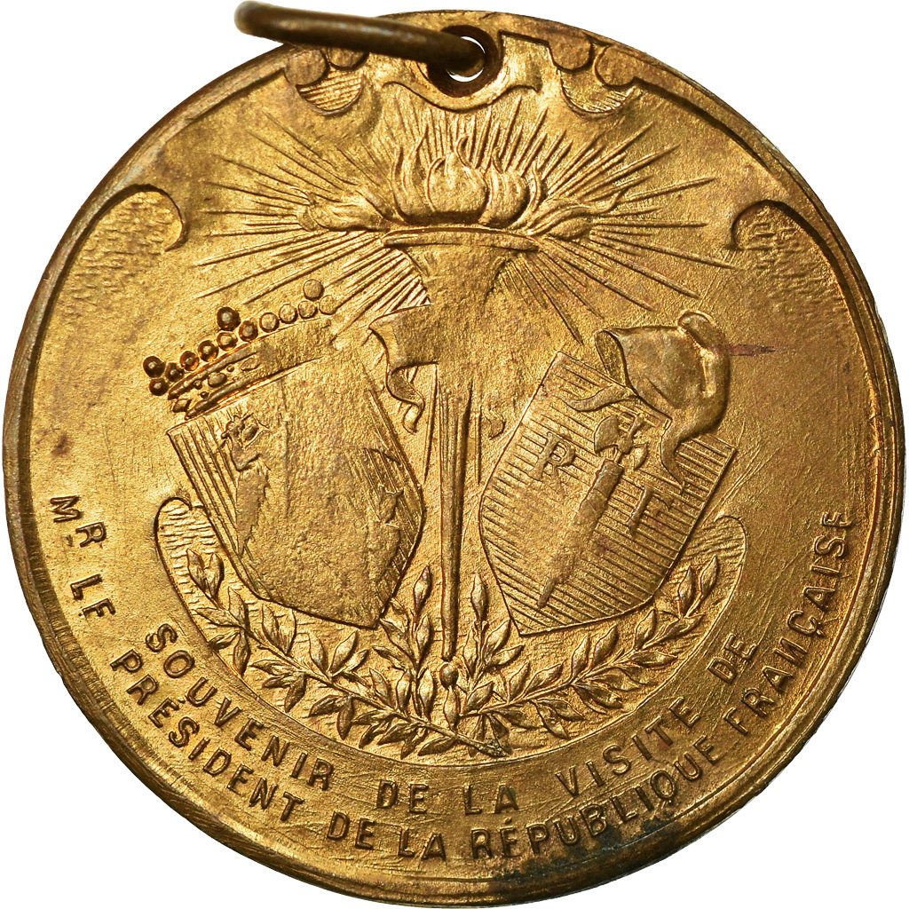 Belgium, Medal, Visite du Président Raymond Poincarré à Bruxelles, 1919