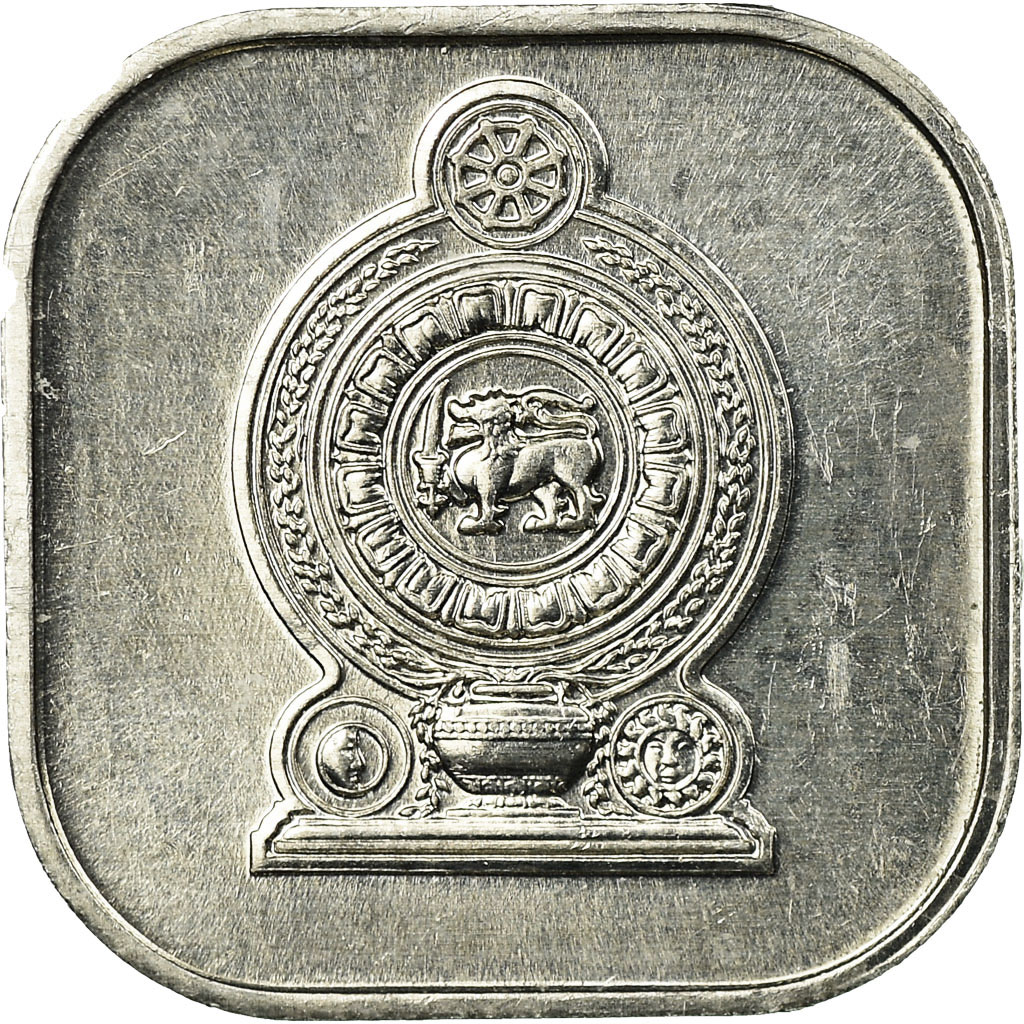 Moneda, Sri Lanka, 5 Cents, 1988, MBC, Aluminio, KM:139a