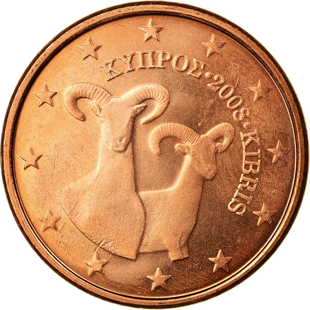 [#721267] Zypern, 5 Euro Cent, 2008, VZ, Copper Plated Steel, KM:80