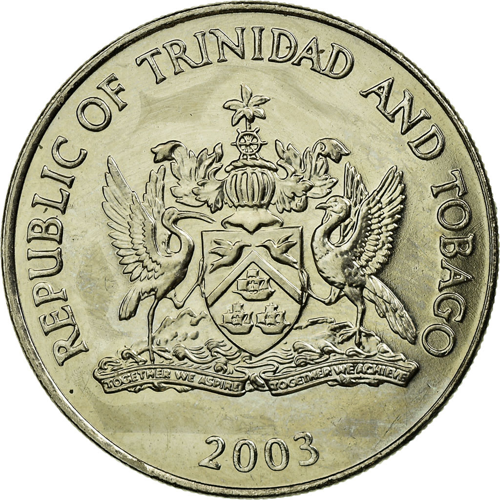 Coin, TRINIDAD & TOBAGO, 50 Cents, 2003, Franklin Mint, | North
