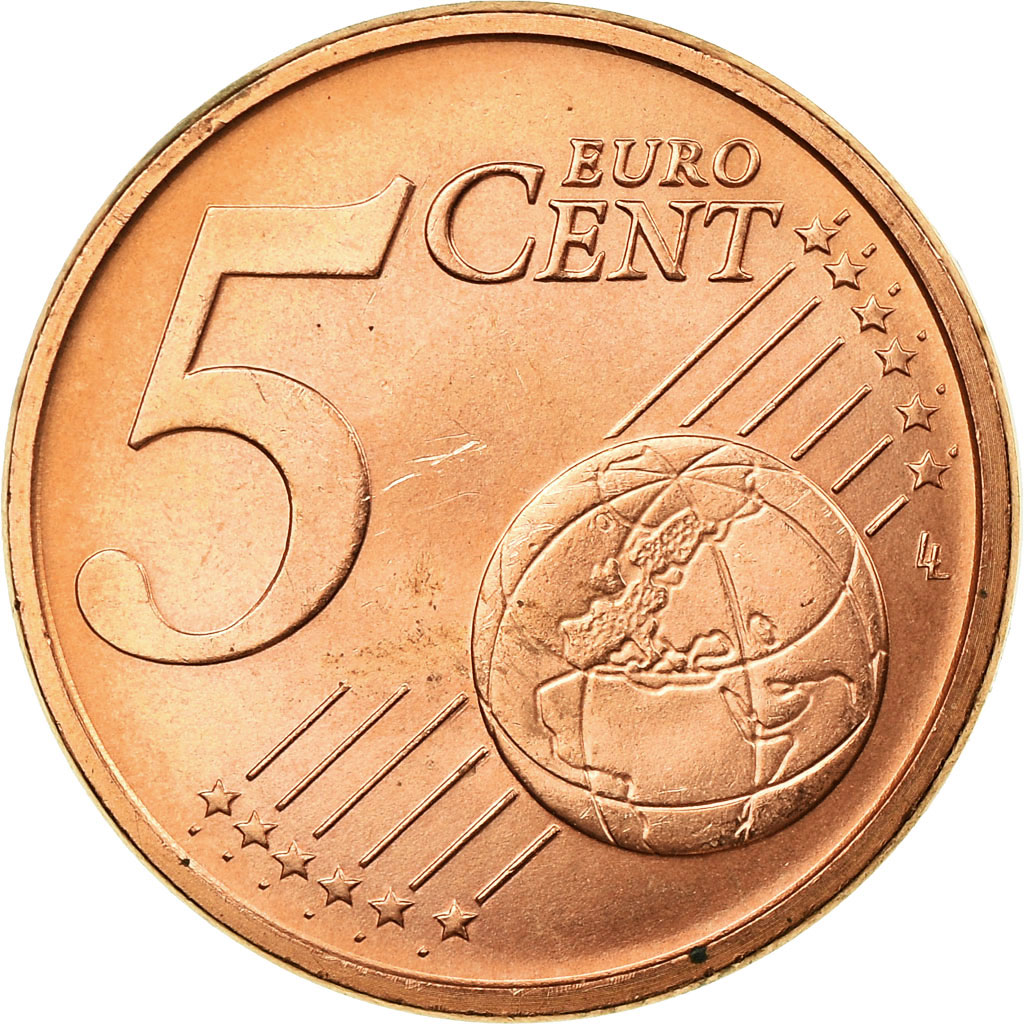 [#722380] Italien, 5 Euro Cent, 2007, VZ, Copper Plated Steel, KM:212