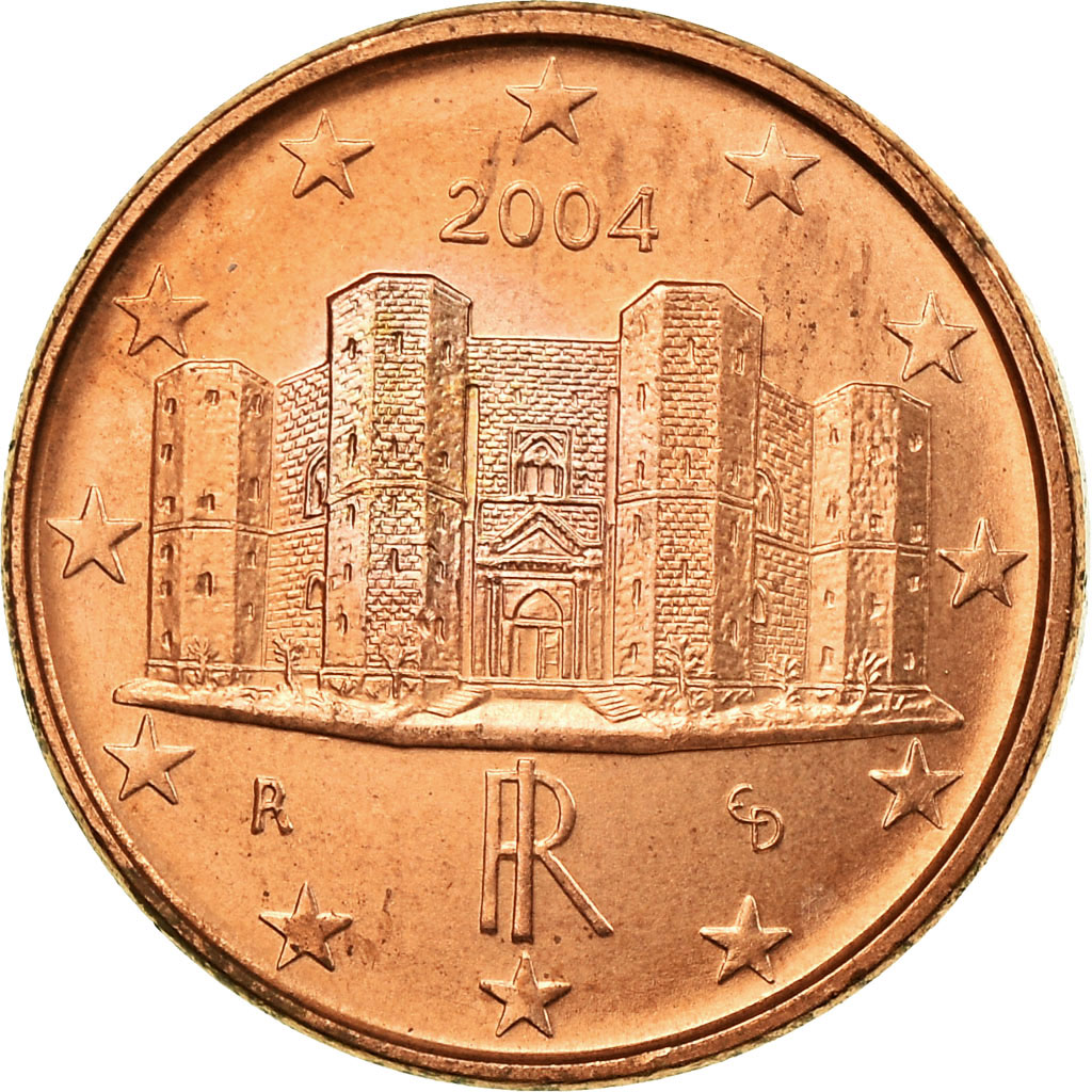 Italien, Euro Cent, 2004, SS, Copper Plated Steel, KM:210