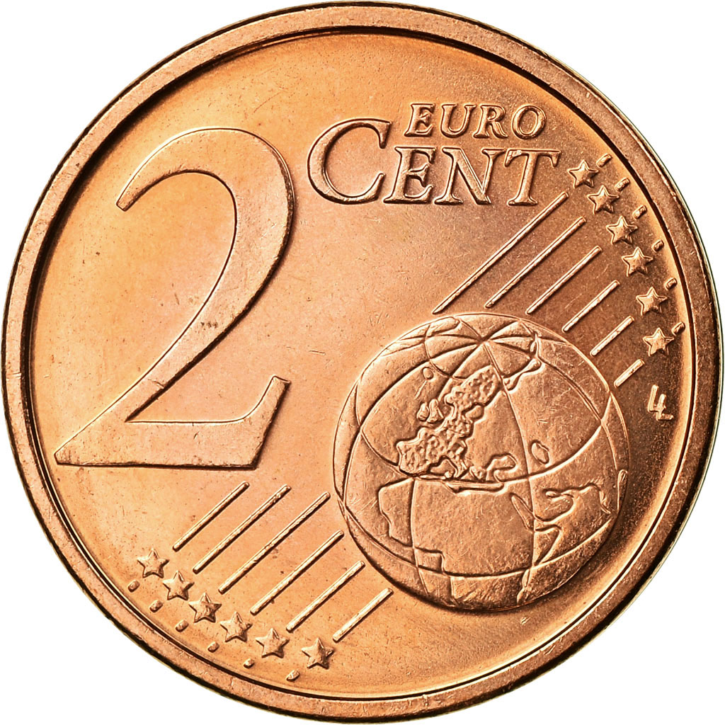 Bundesrepublik Deutschland, 2 Euro Cent, 2004, VZ, Copper Plated Steel, KM:208