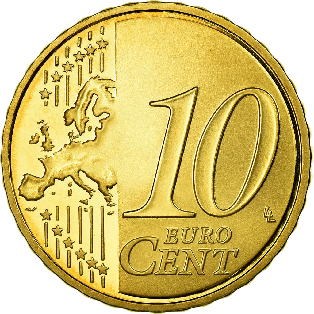 France, 10 Euro Cent, 2010, BE, FDC, Laiton, KM:1410
