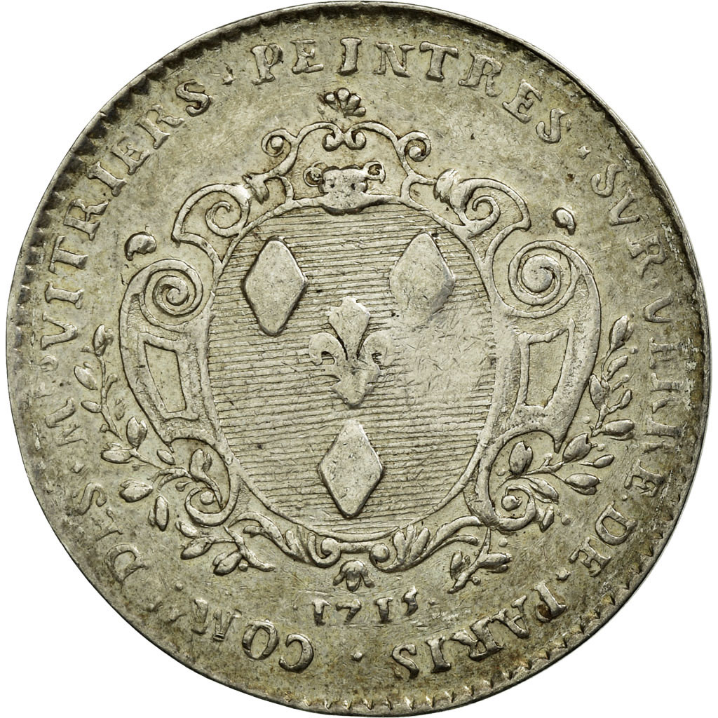 Frankrijk, Token, Royal, 1715, ZF, Zilver, Feuardent:5414