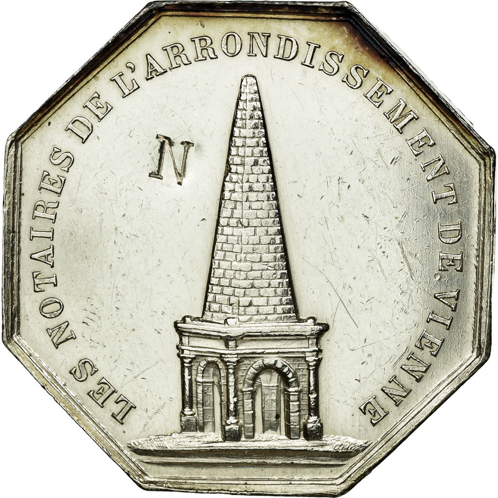 France, Token, Notary, 1837, , Silver, Lerouge:435a
