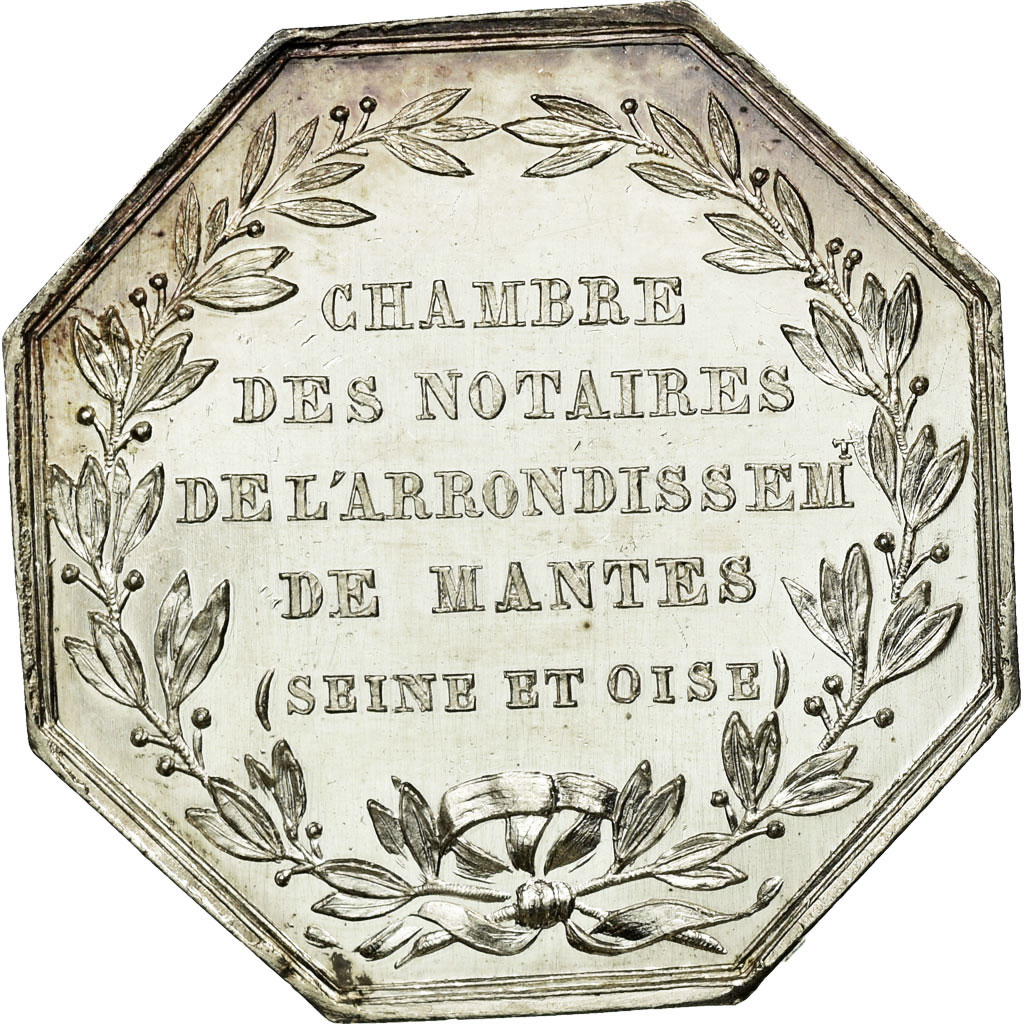 Frankrijk, Token, Notary, PR+, Zilver, Lerouge:182