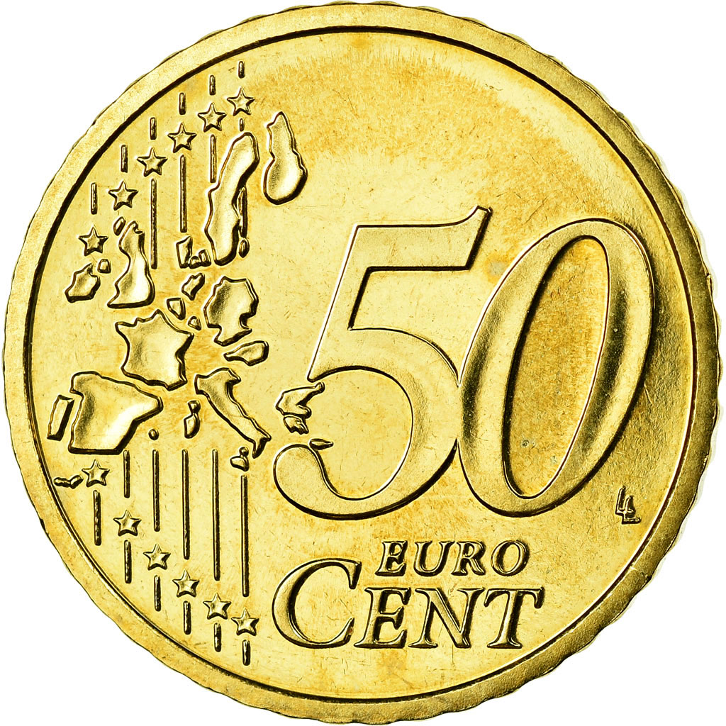 Österreich, 50 Euro Cent, 2003, UNZ, Messing, KM:3087