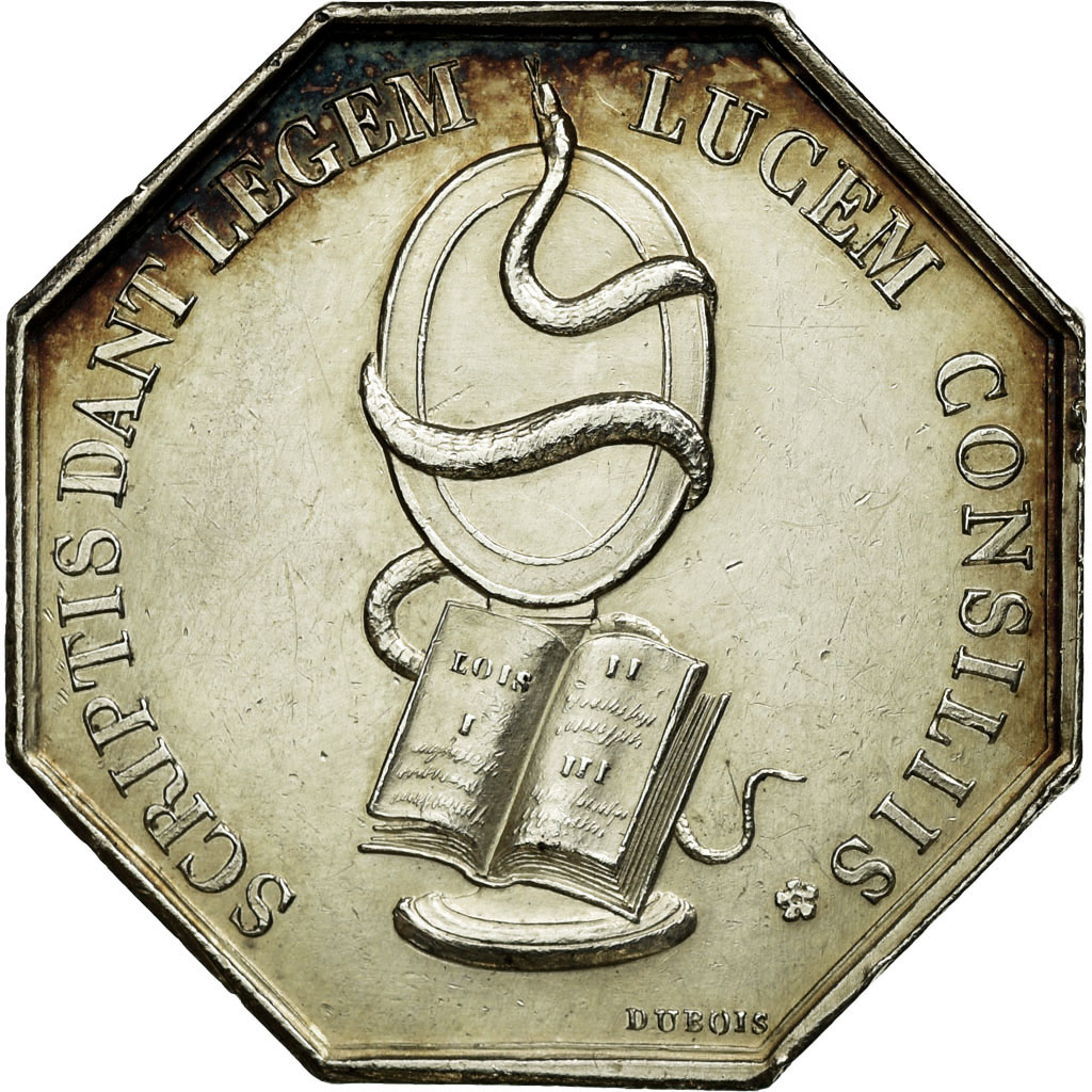 France, Token, Notary, , Silver, Lerouge:178