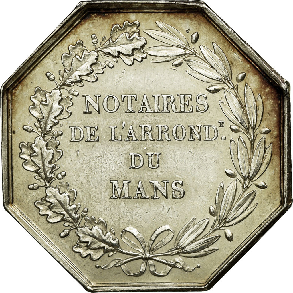 France, Token, Notary, , Silver, Lerouge:178