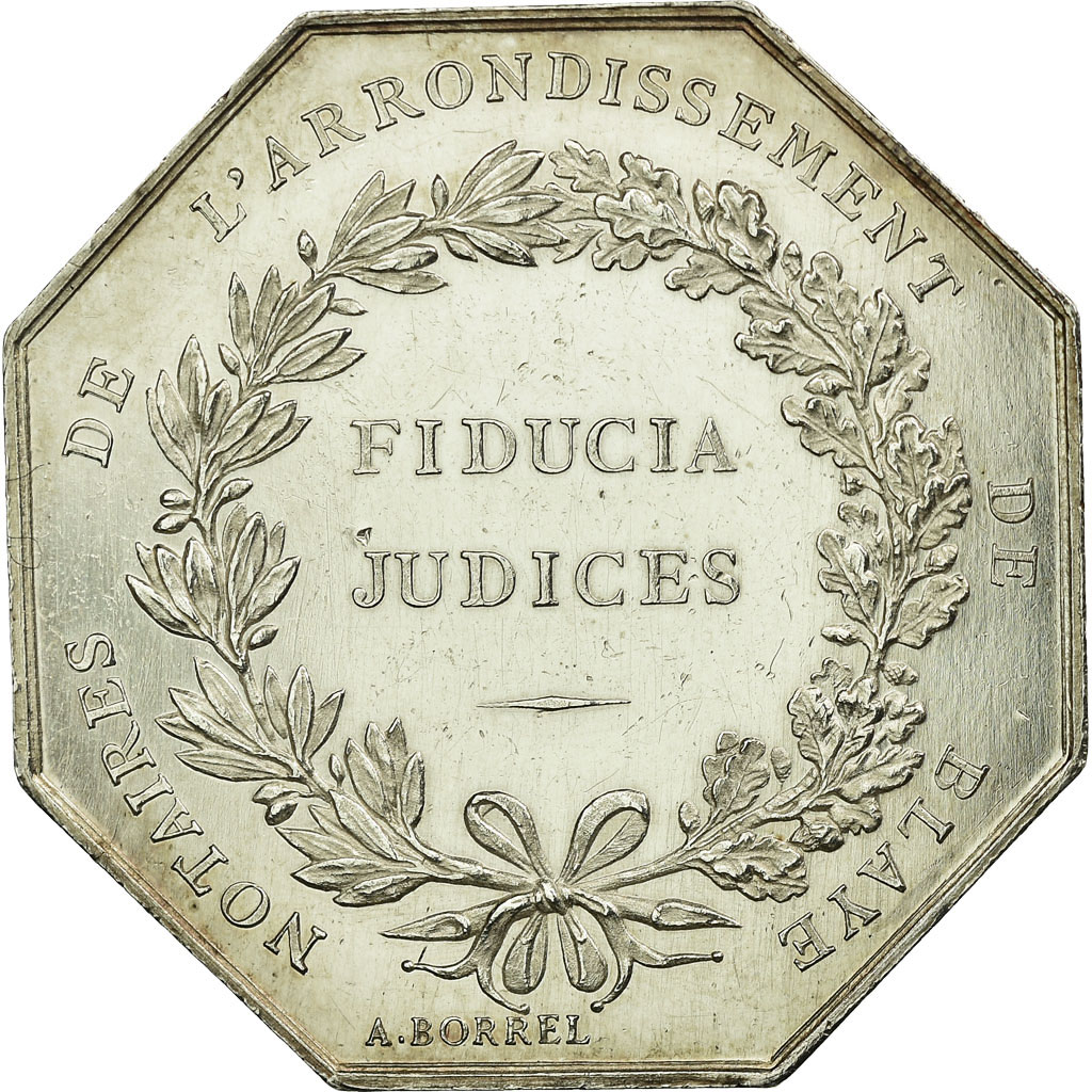 Frankrijk, Token, Notary, UNC-, Zilver, Lerouge:50b