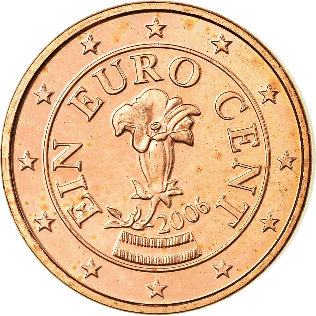 Österreich, Euro Cent, 2006, VZ, Copper Plated Steel, KM:3082