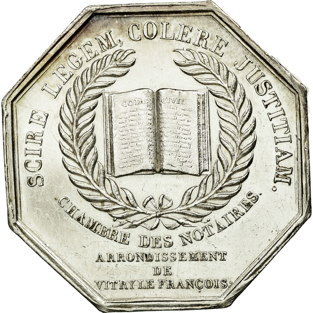 France, Token, Notary, , Silver, Lerouge:440