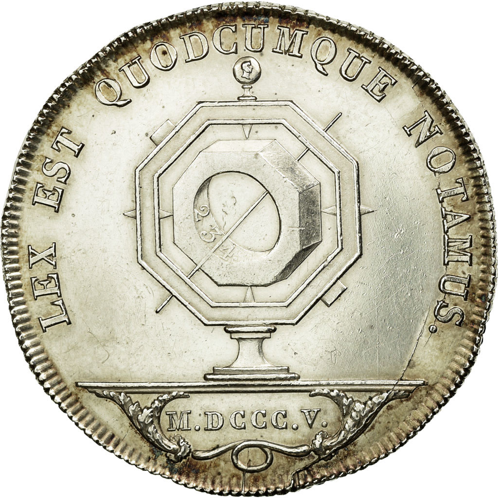Frankrijk, Token, Notary, 1805, PR+, Zilver, Lerouge:169