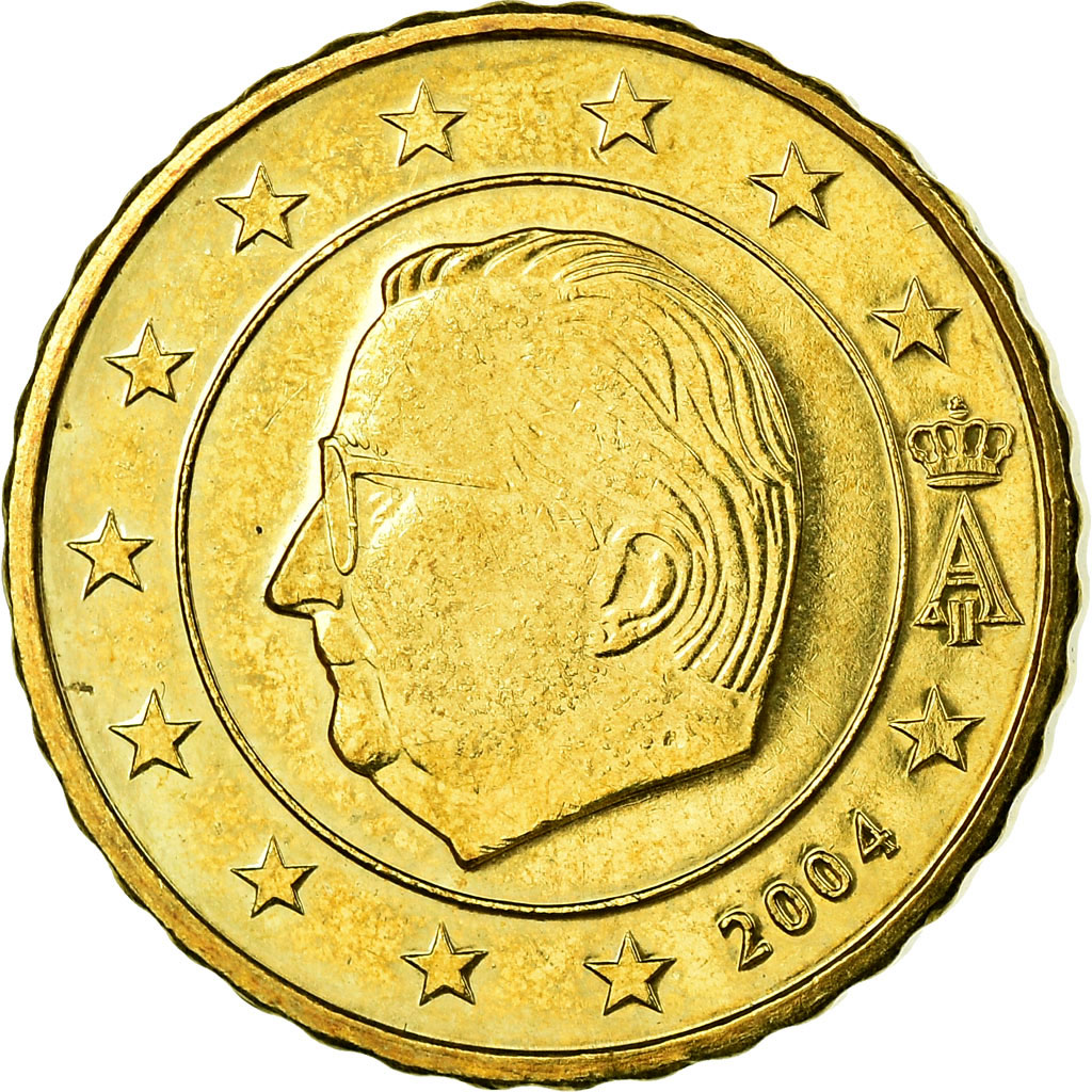 Belgien, 10 Euro Cent, 2004, VZ, Messing, KM:227