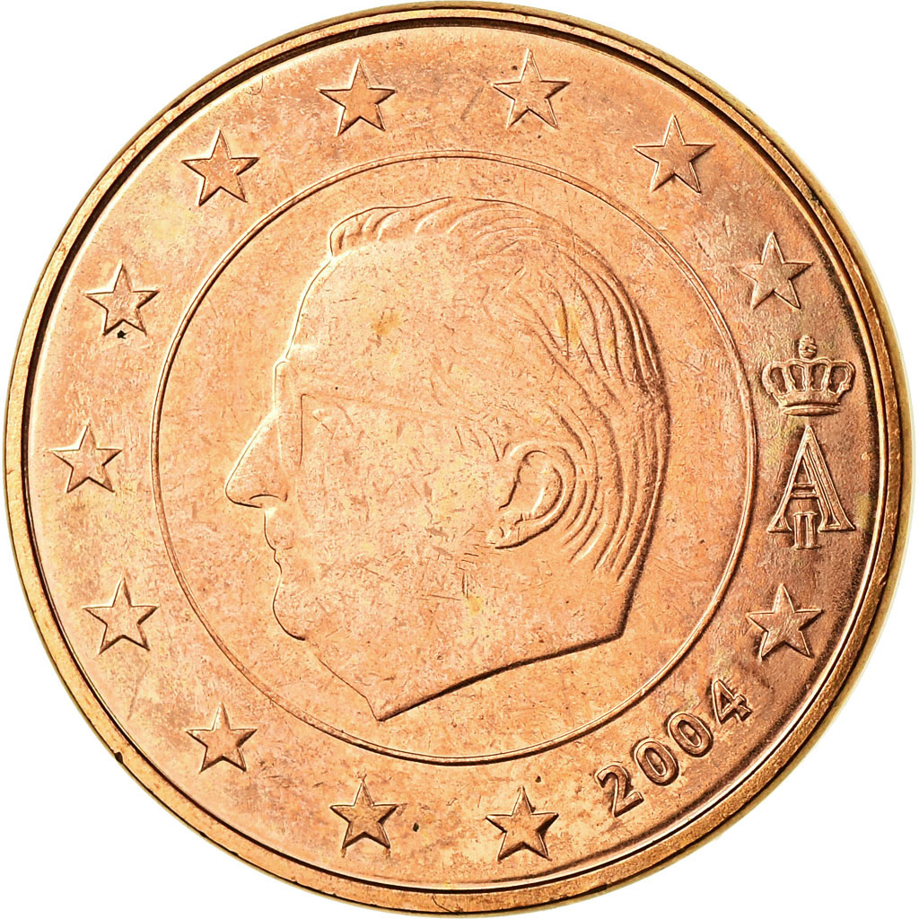 Belgien, 5 Euro Cent, 2004, SS, Copper Plated Steel, KM:226