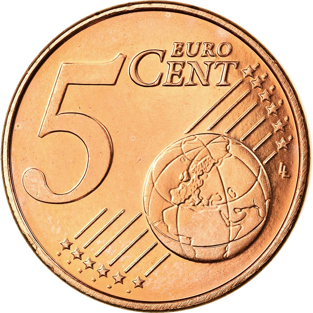 Niederlande, 5 Euro Cent, 2008, UNZ, Copper Plated Steel, KM:236