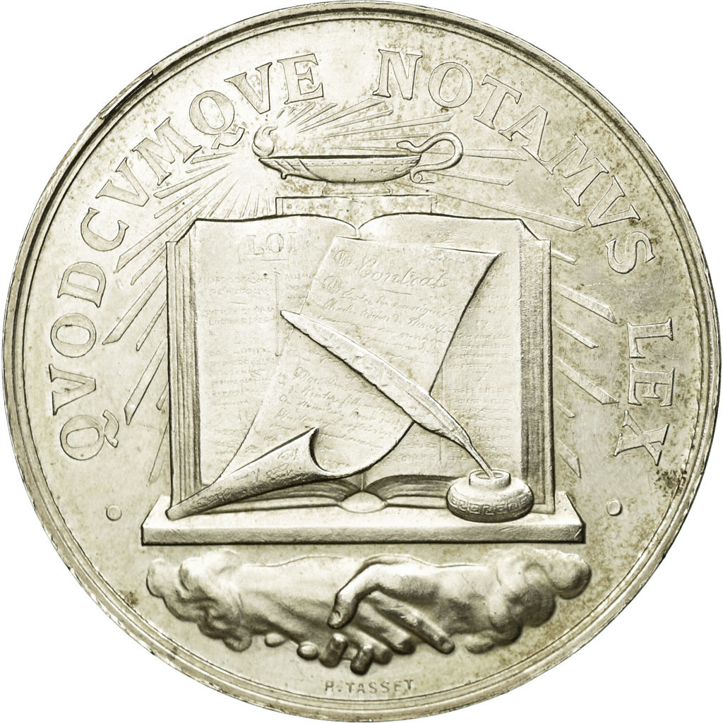 France, Token, Notary, , Silver, Lerouge:20