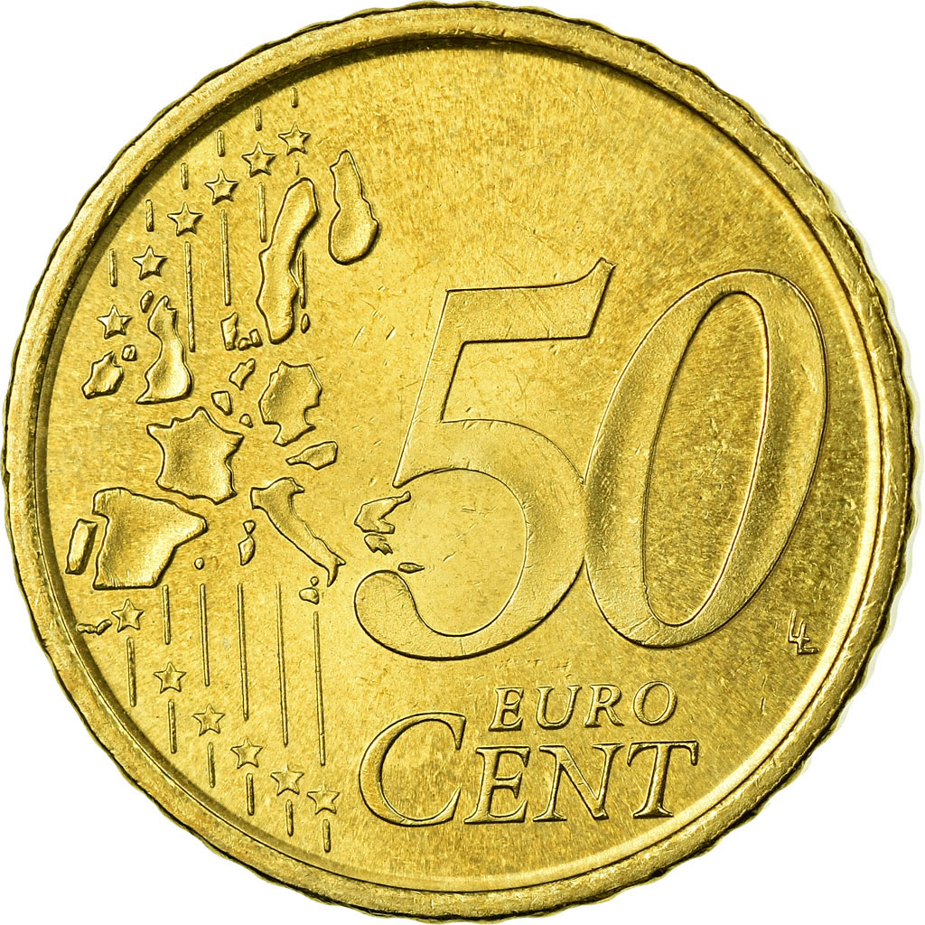 Spanien, 50 Euro Cent, 2000, SS, Messing, KM:1045