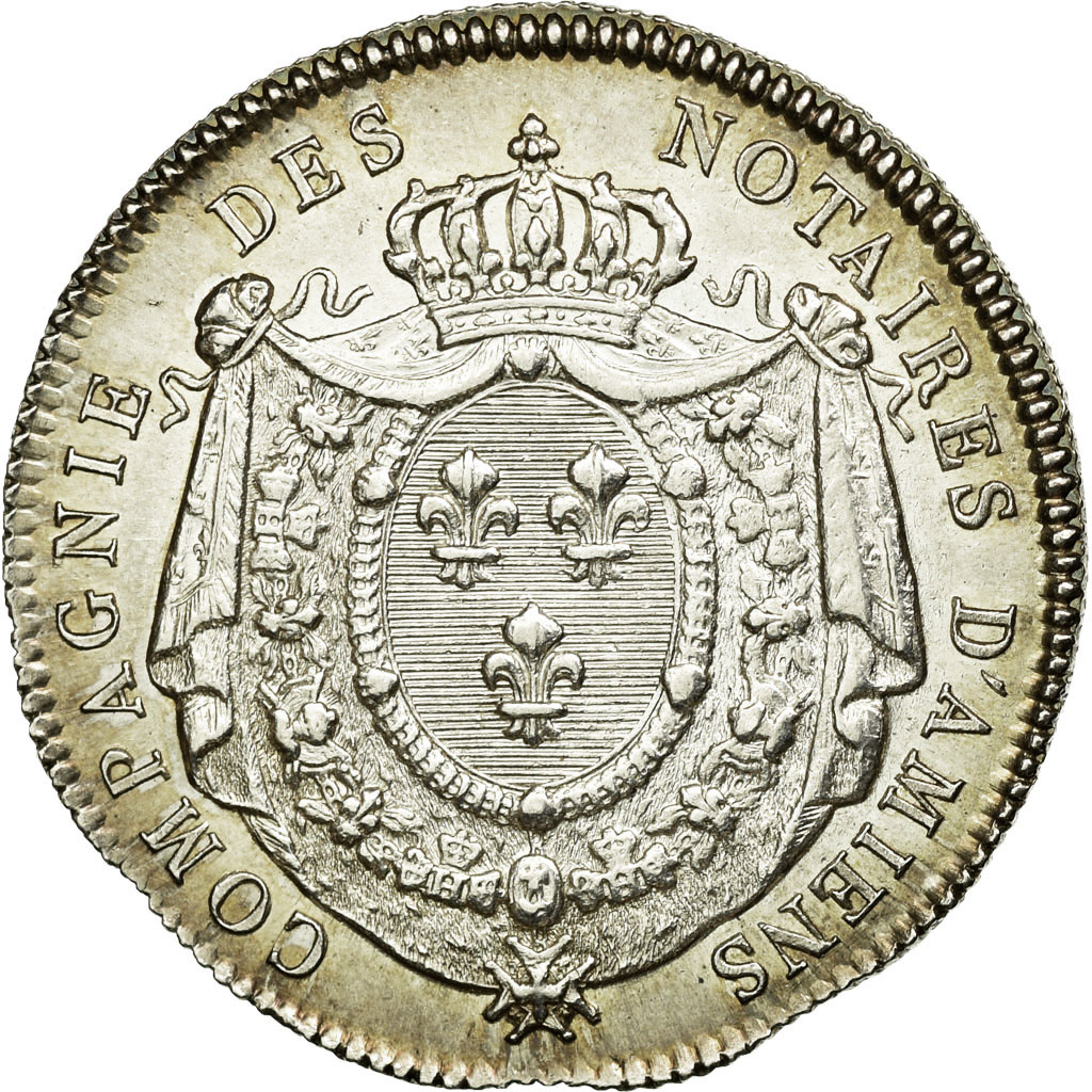 Frankrijk, Token, Notary, 1816, PR+, Zilver, Lerouge:9