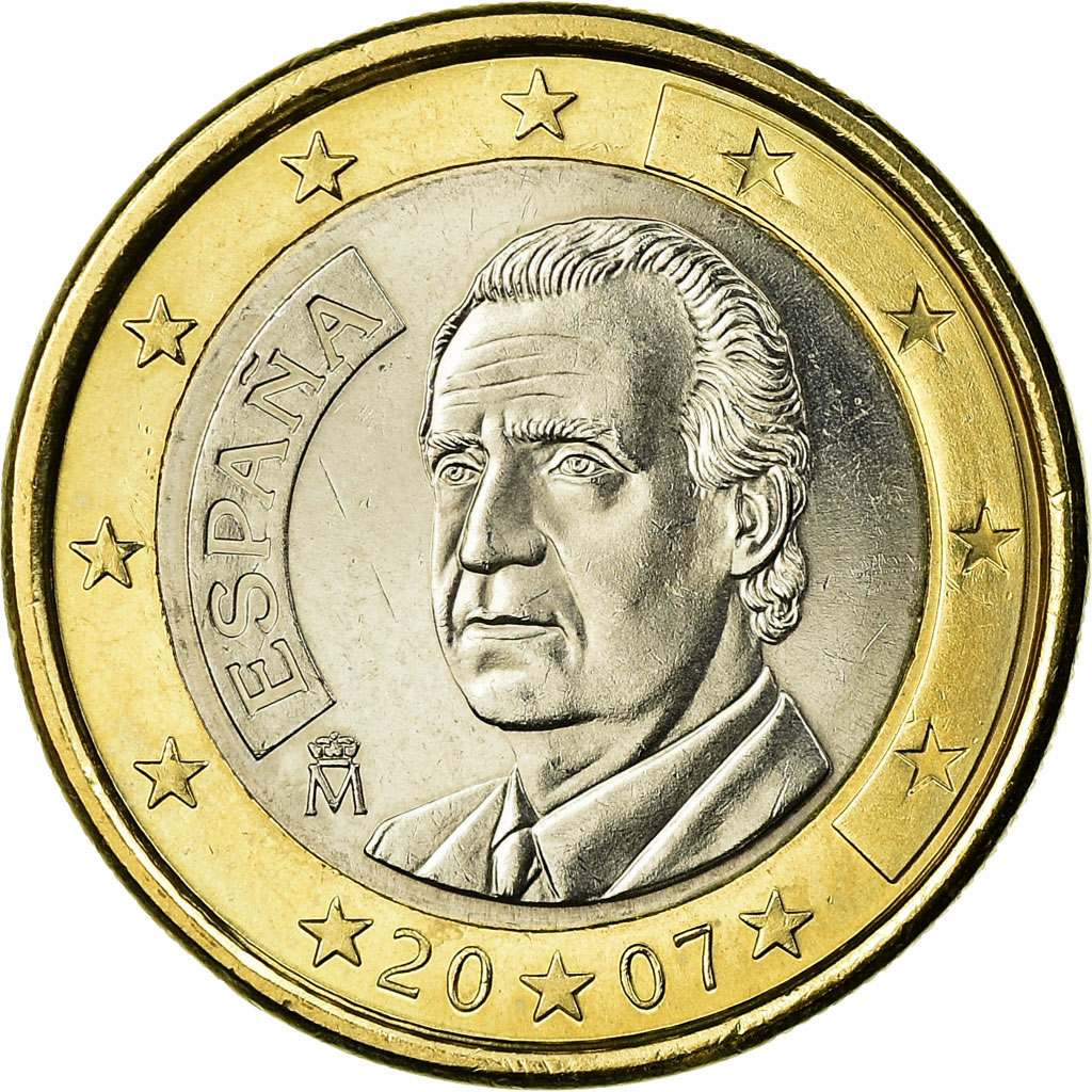 Spanien, Euro, 2007, VZ, Bi-Metallic, KM:1073