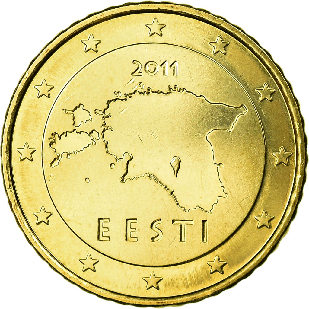 Estonia, 50 Euro Cent, 2011, VZ, Messing, KM:66