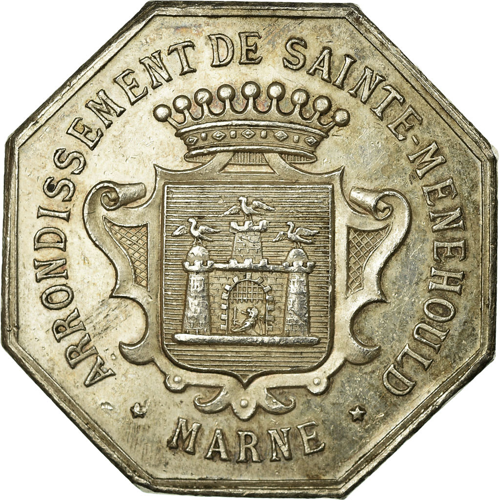 Frankrijk, Token, Notaires de l'Arrondissement de Sainte-Menehould, Marne, 1888
