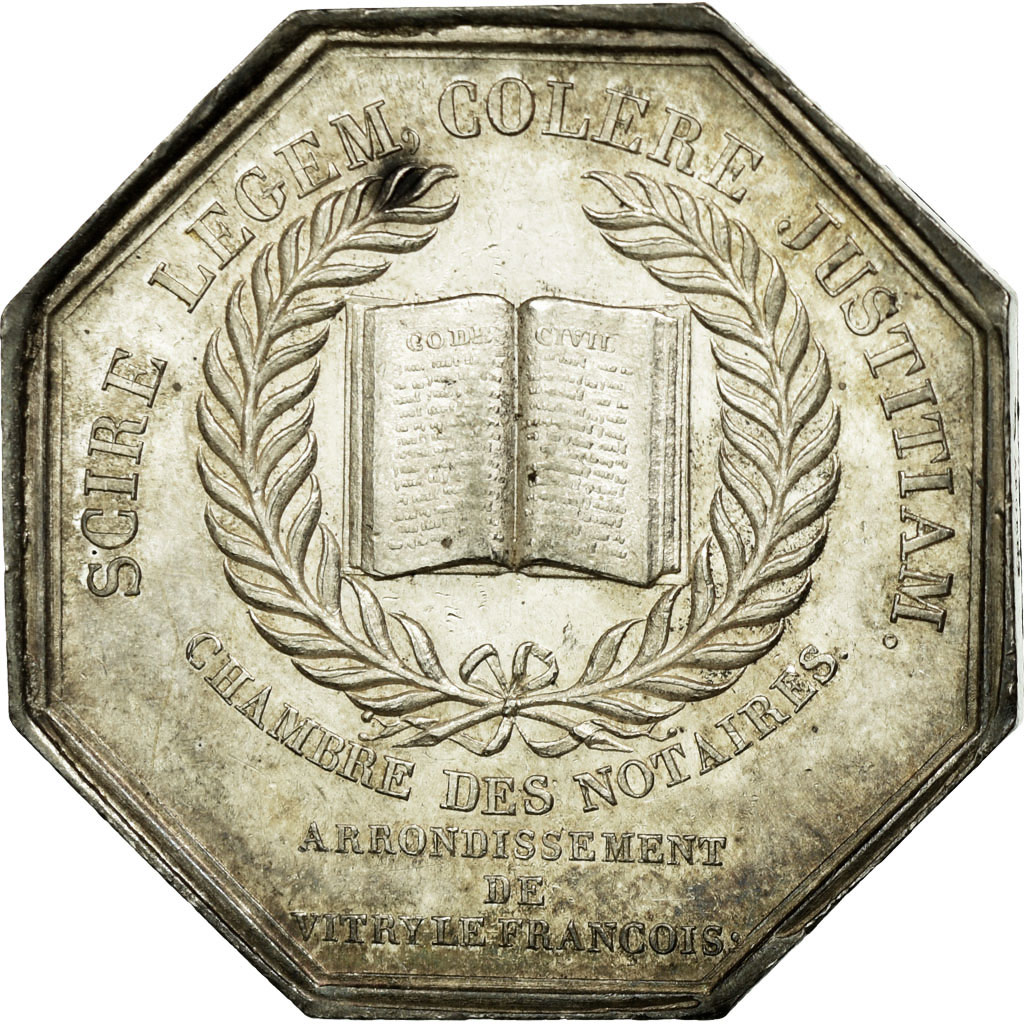 France, Token, Notary, , Silver, Lerouge:440a