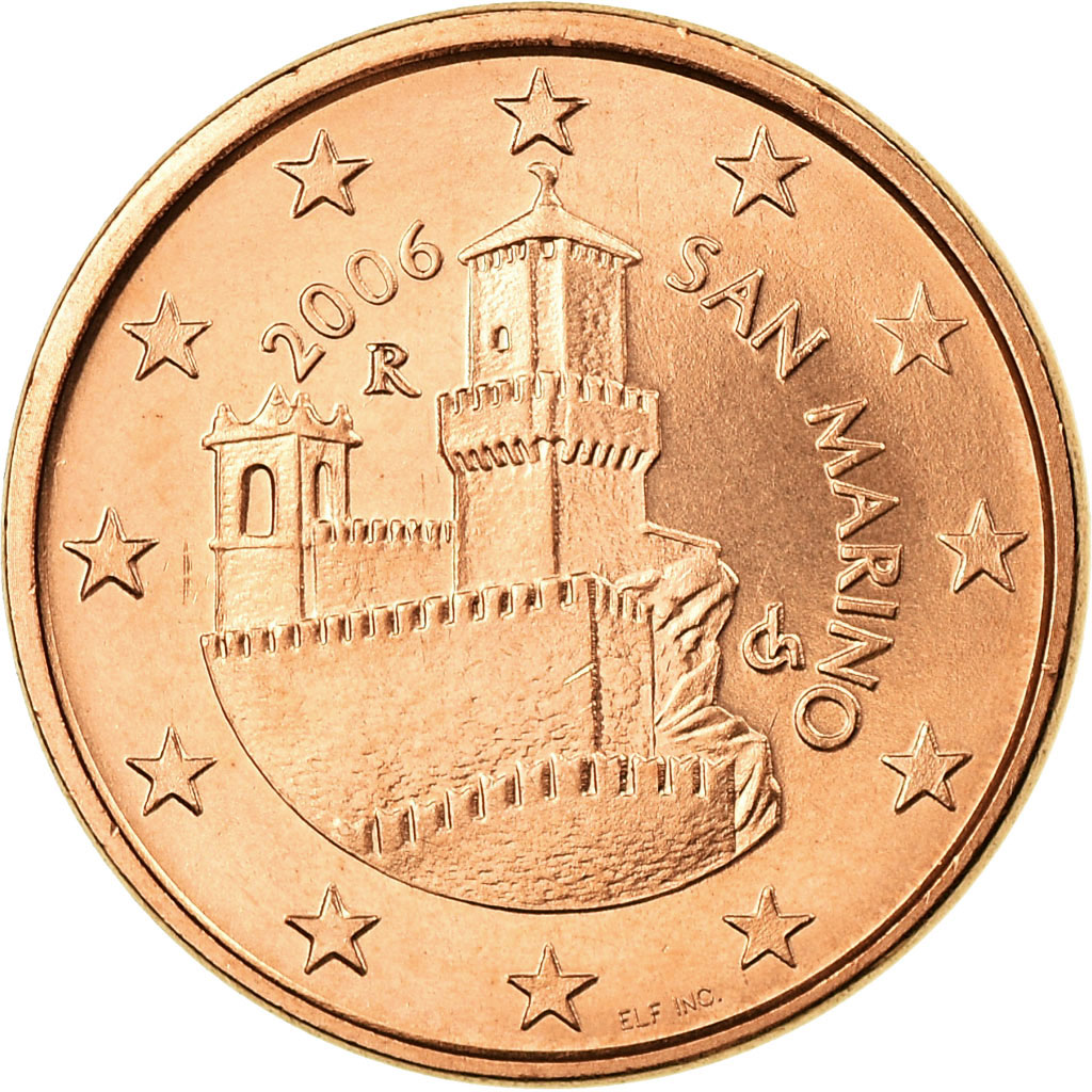 San Marino, 5 Euro Cent, 2006, UNZ, Copper Plated Steel, KM:442