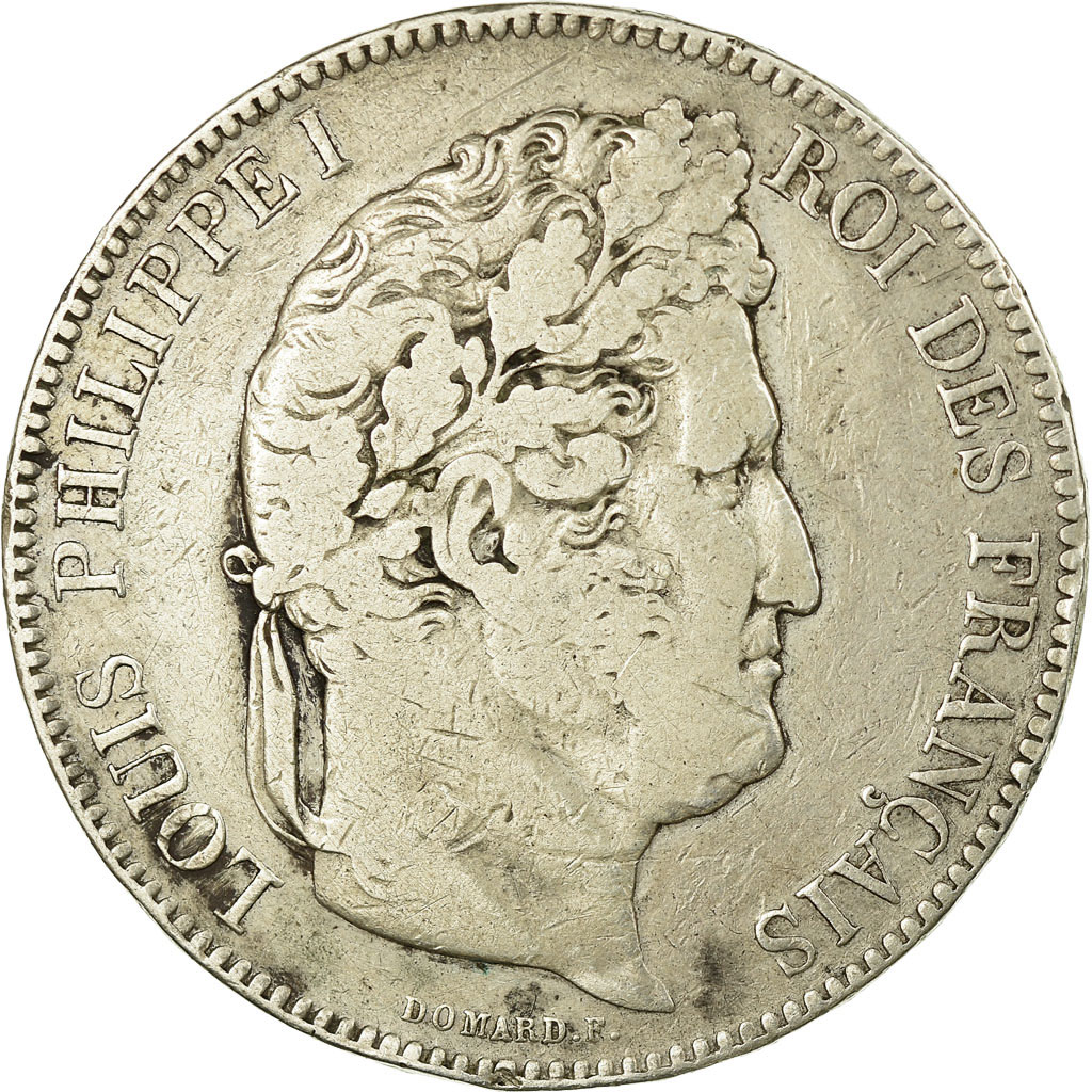 Coin, France, Louis-Philippe, 5 Francs, 1843, Lille, , Silver