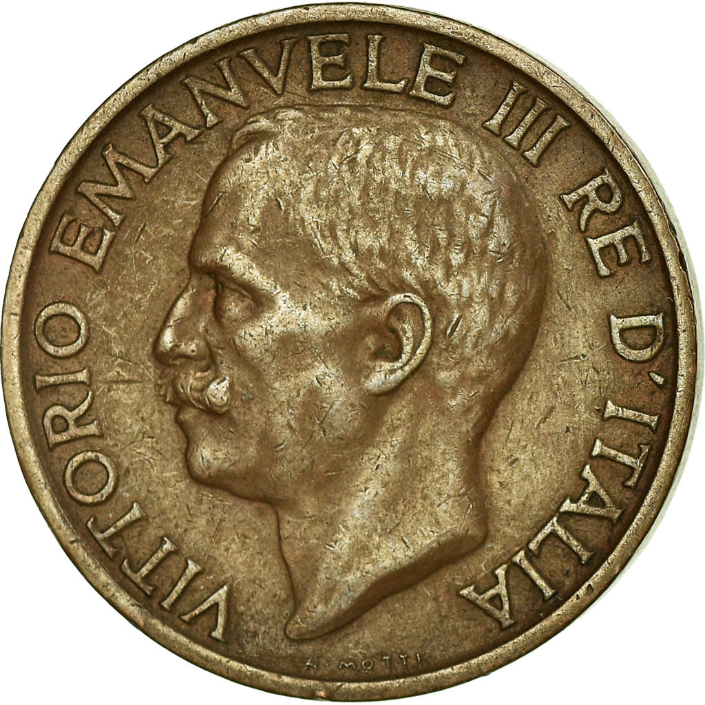 Moneda, Italia, Vittorio Emanuele III, 10 Centesimi, 1920, Rome, MBC, Bronce