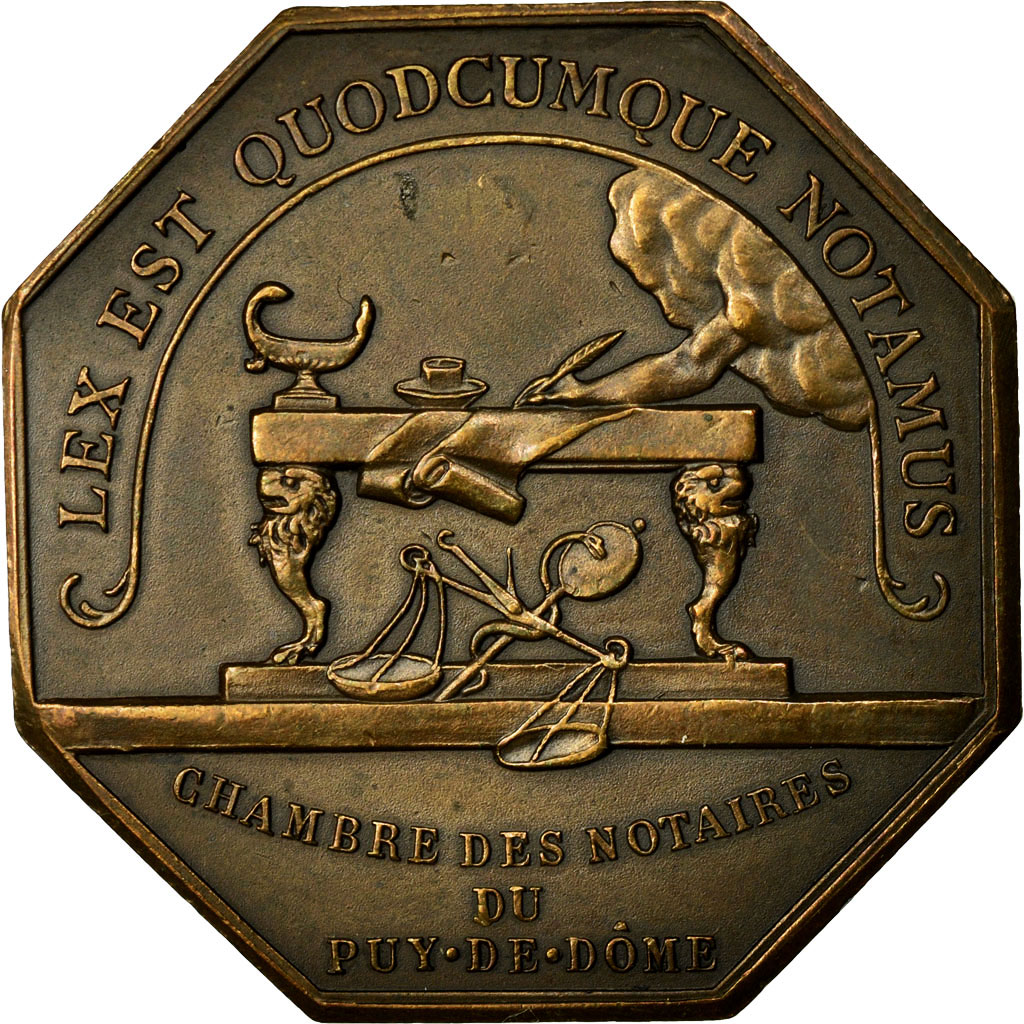Frankrijk, Token, Notary, PR, Bronze, Lerouge:480