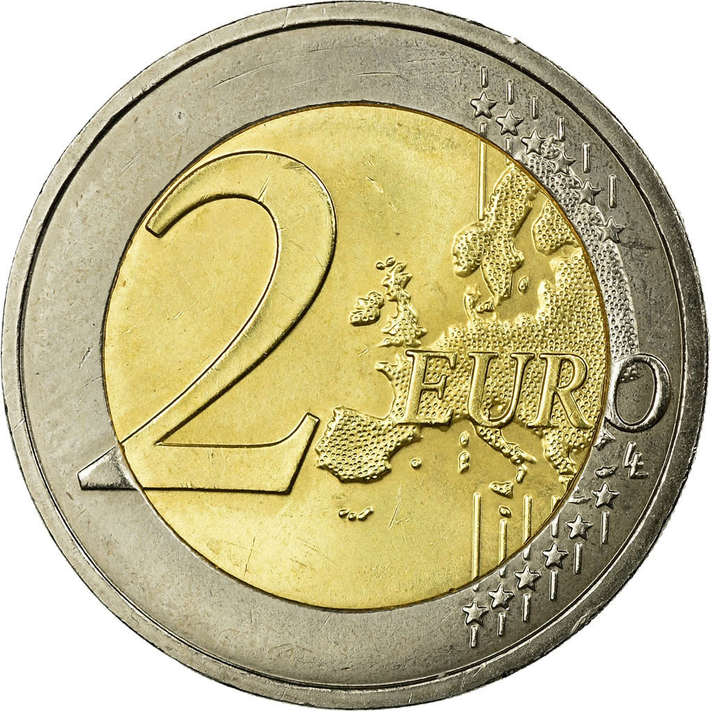 Frankreich, 2 Euro, 10 ans de l'Euro, 2012, VZ, Bi-Metallic, KM:1846