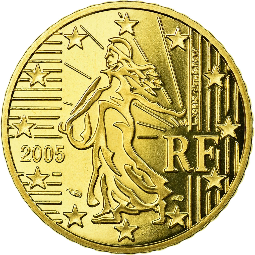 France, 50 Euro Cent, 2005, BE, , Brass, KM:1287