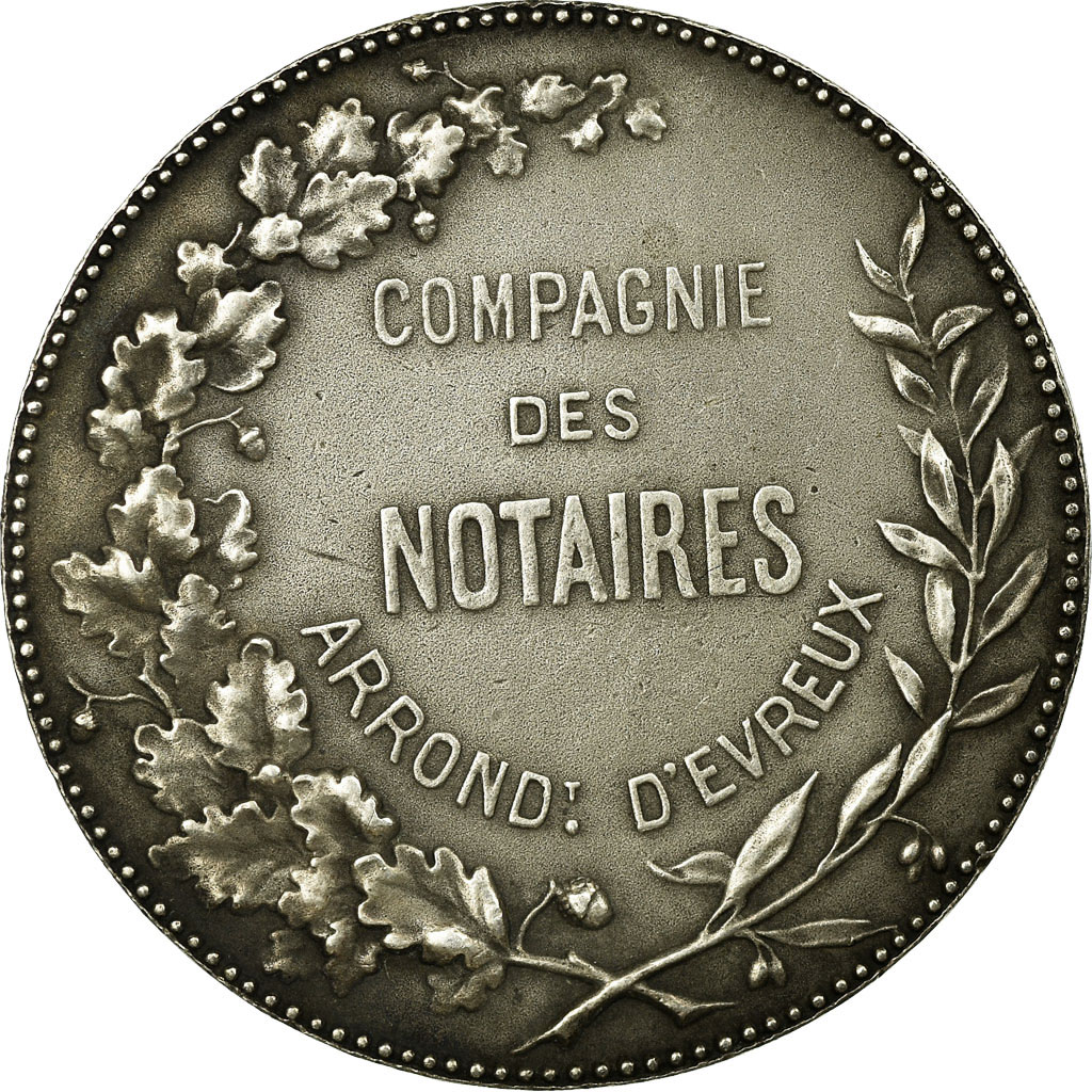 France, Token, Notaires de l'Arrondissement d'Evreux, Eure, Lavrillier