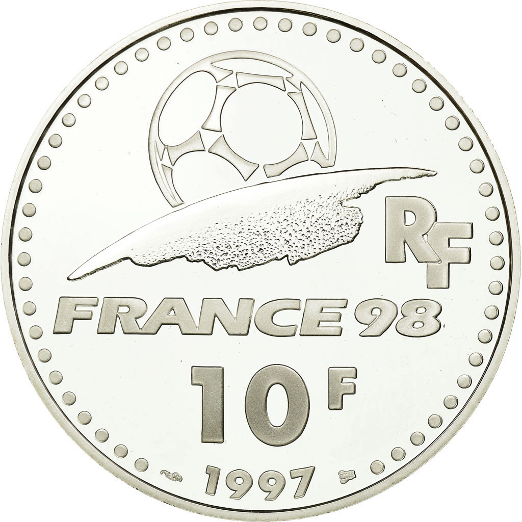 Coin, France, Coupe du Monde - Italie, 10 Francs, 1997, Paris, BE, 