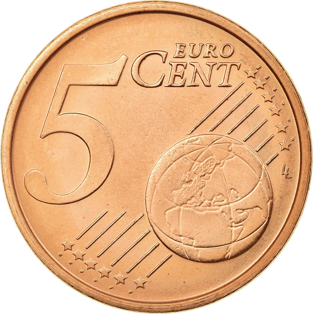 Vatikanstadt, 5 Euro Cent, 2007, BU, UNZ, Copper Plated Steel, KM:377